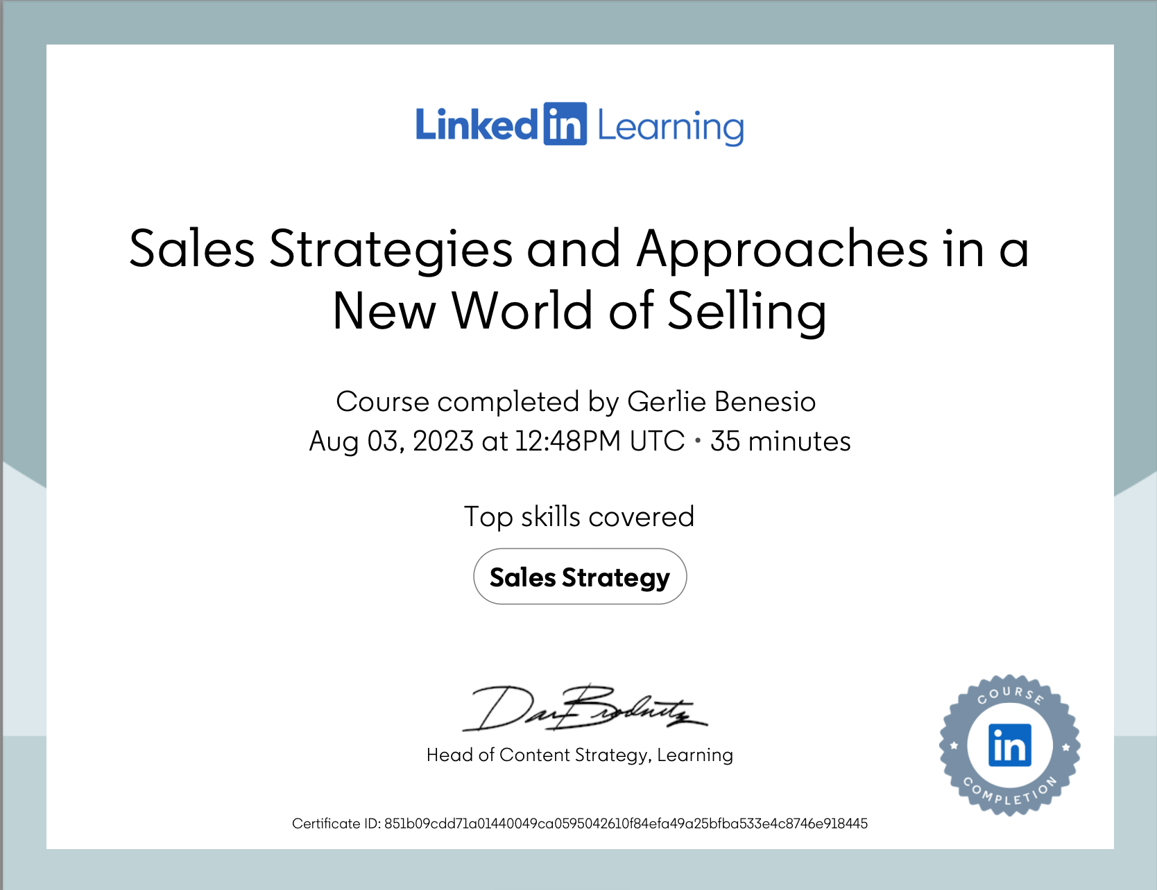 Sales Strategies and Approaches in a New World of Selling