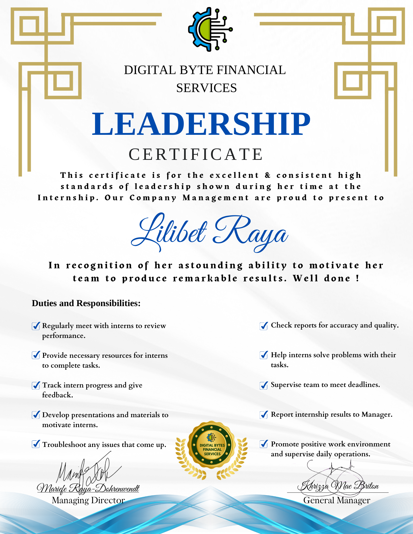 Quickbooks Internship Team Leader