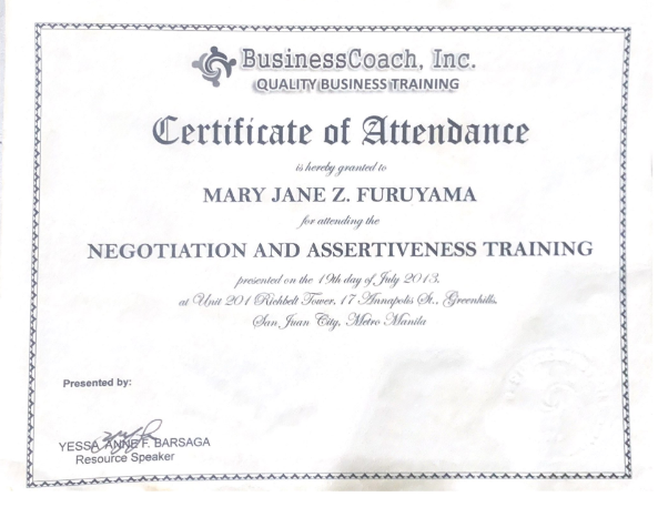 Negotiation and Assertiveness Training