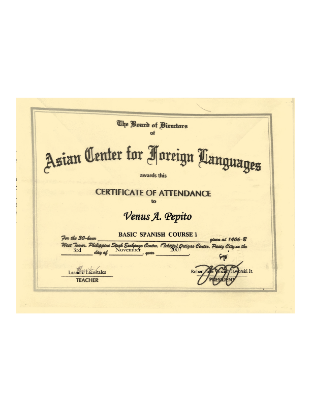 Basic Spanish Course 1