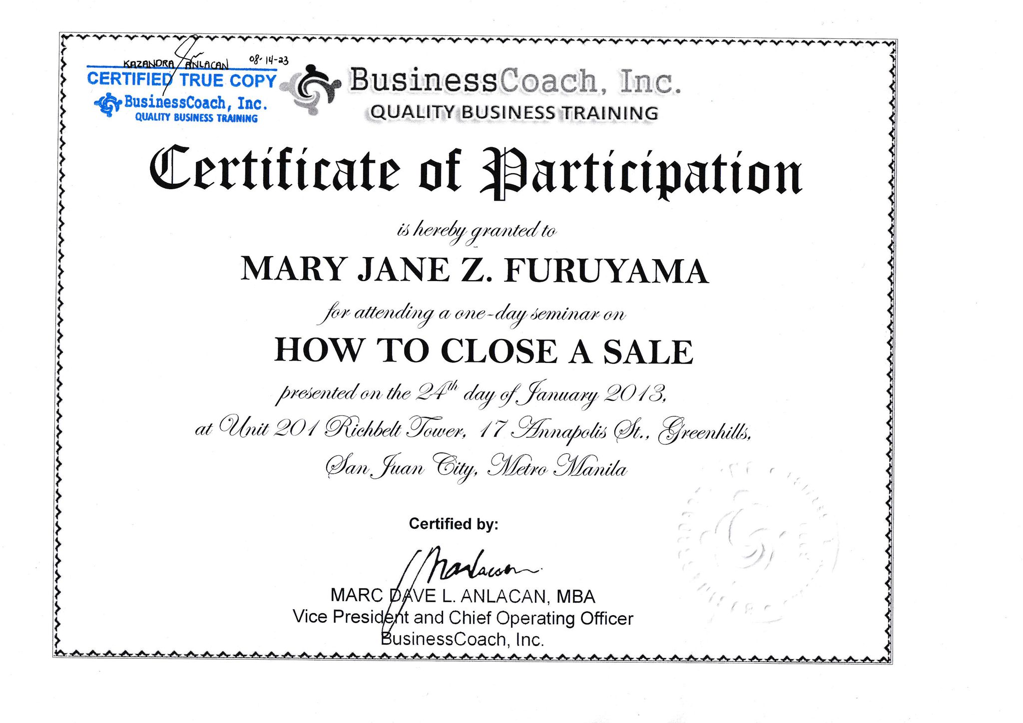 How to Close a Sale Training
