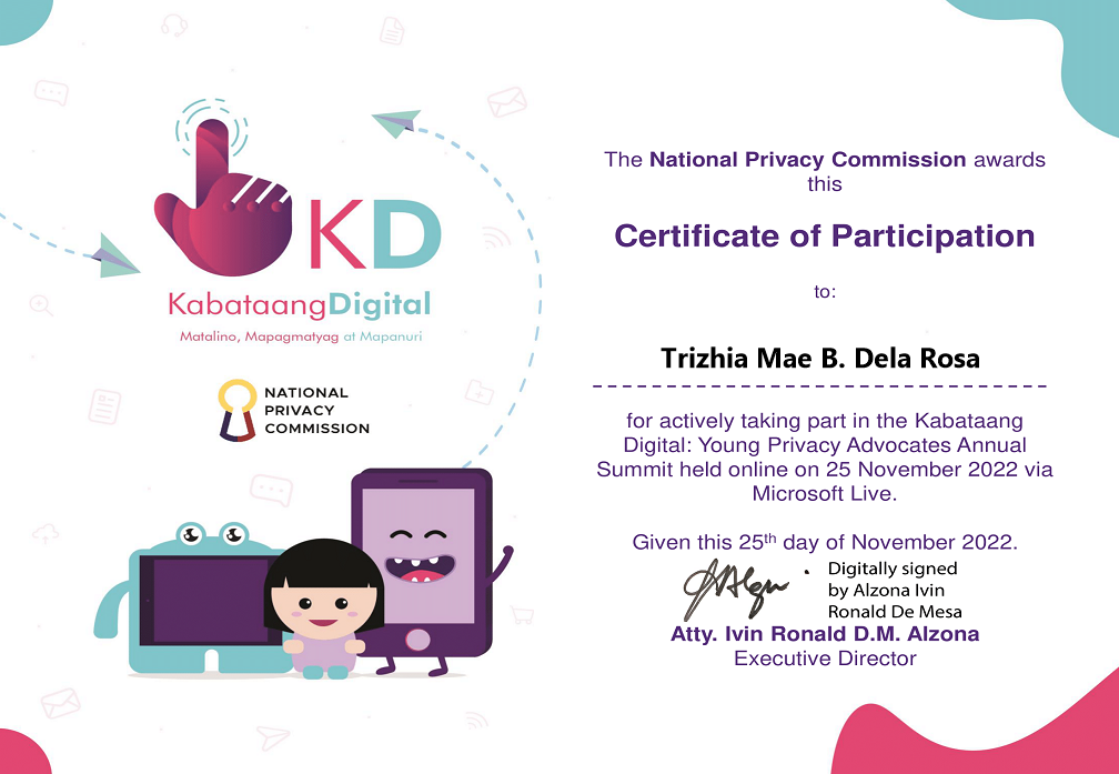 Kabataang Digital: Young Privacy Advocates Annual Summit