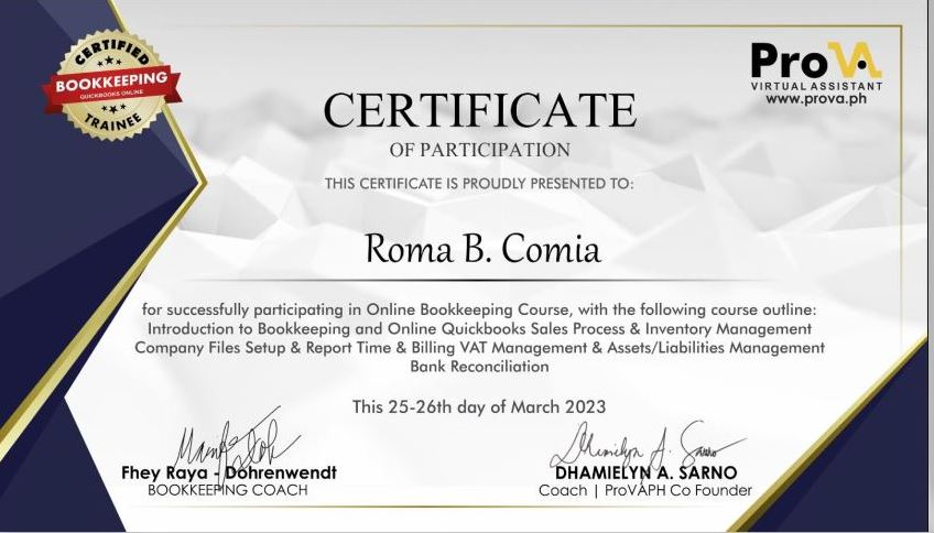 ProVA Bookkeeping with QB online
