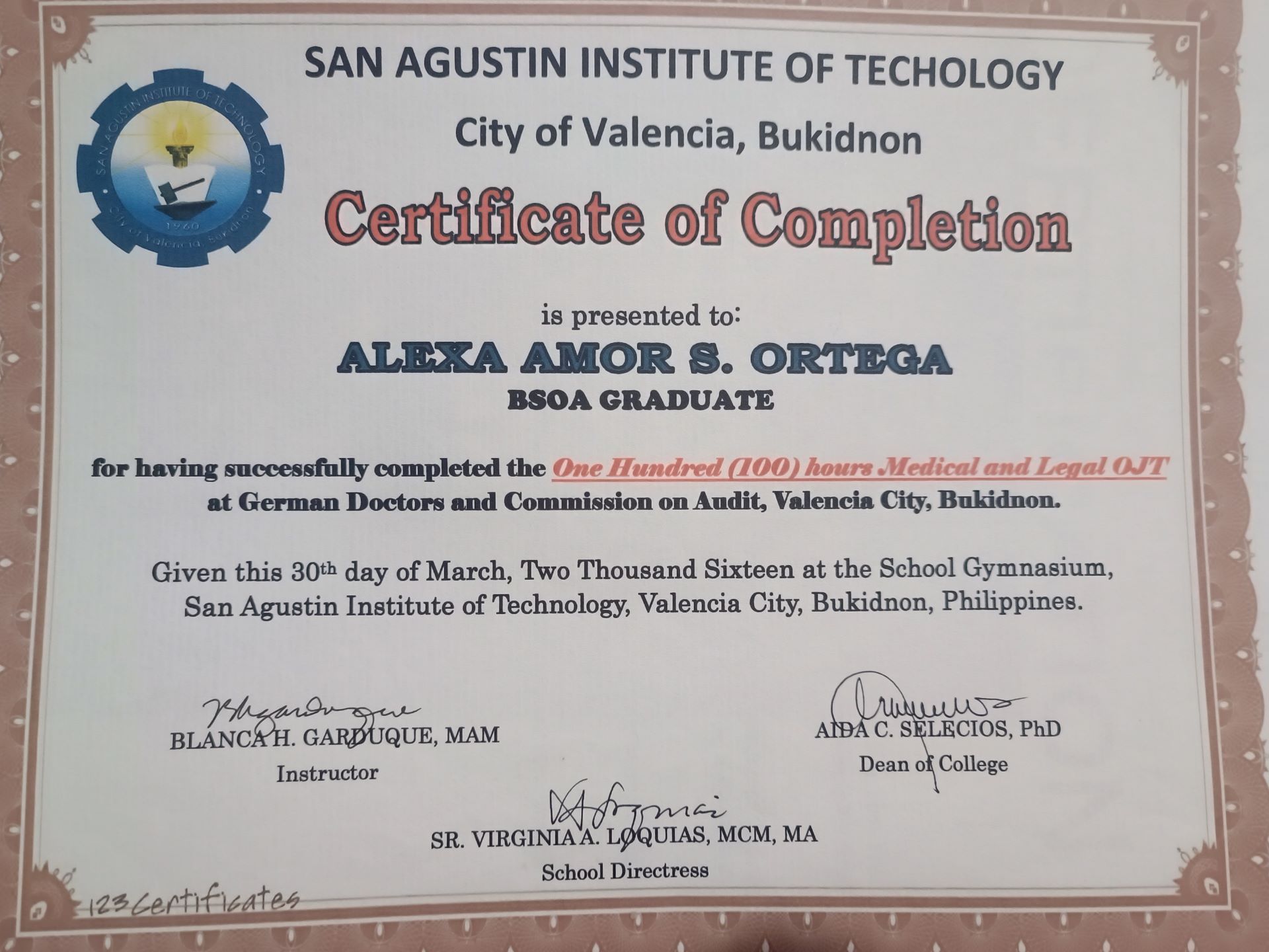 Medical and Legal Training