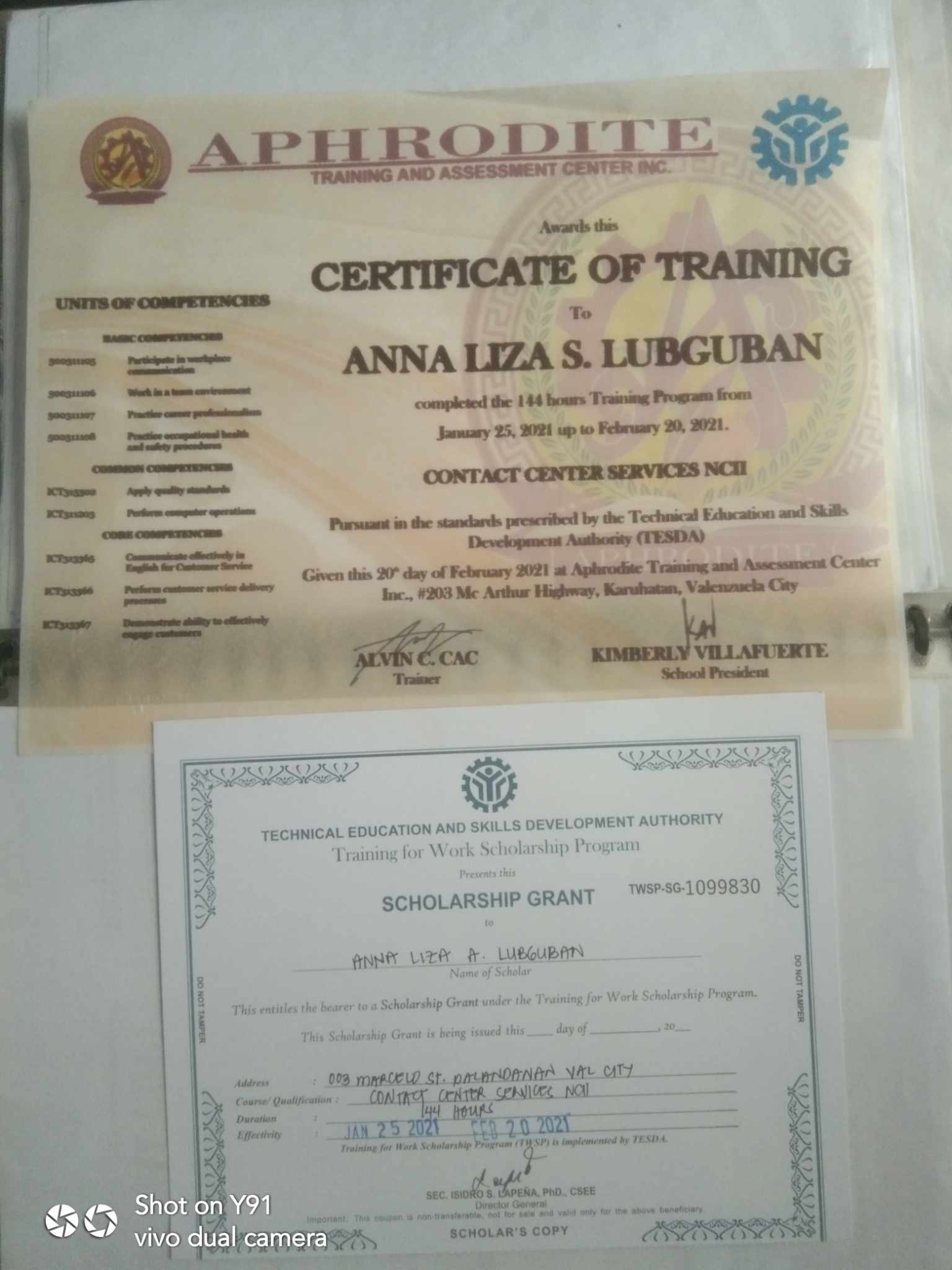 Contact Center Services NcII