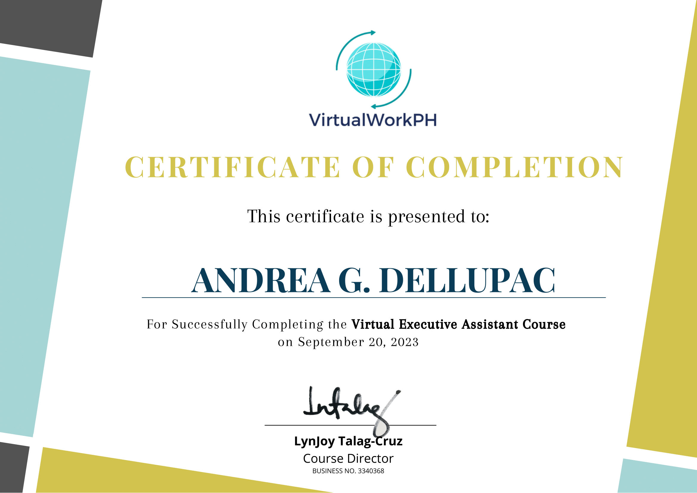 Virtual Executive Assistant Course at Virtual Work PH
