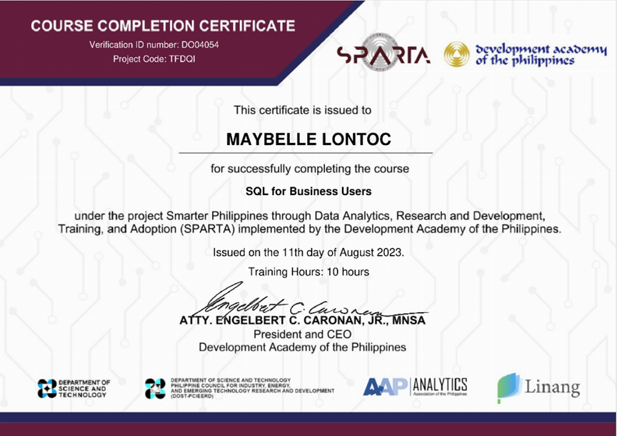 SQL for Business Users