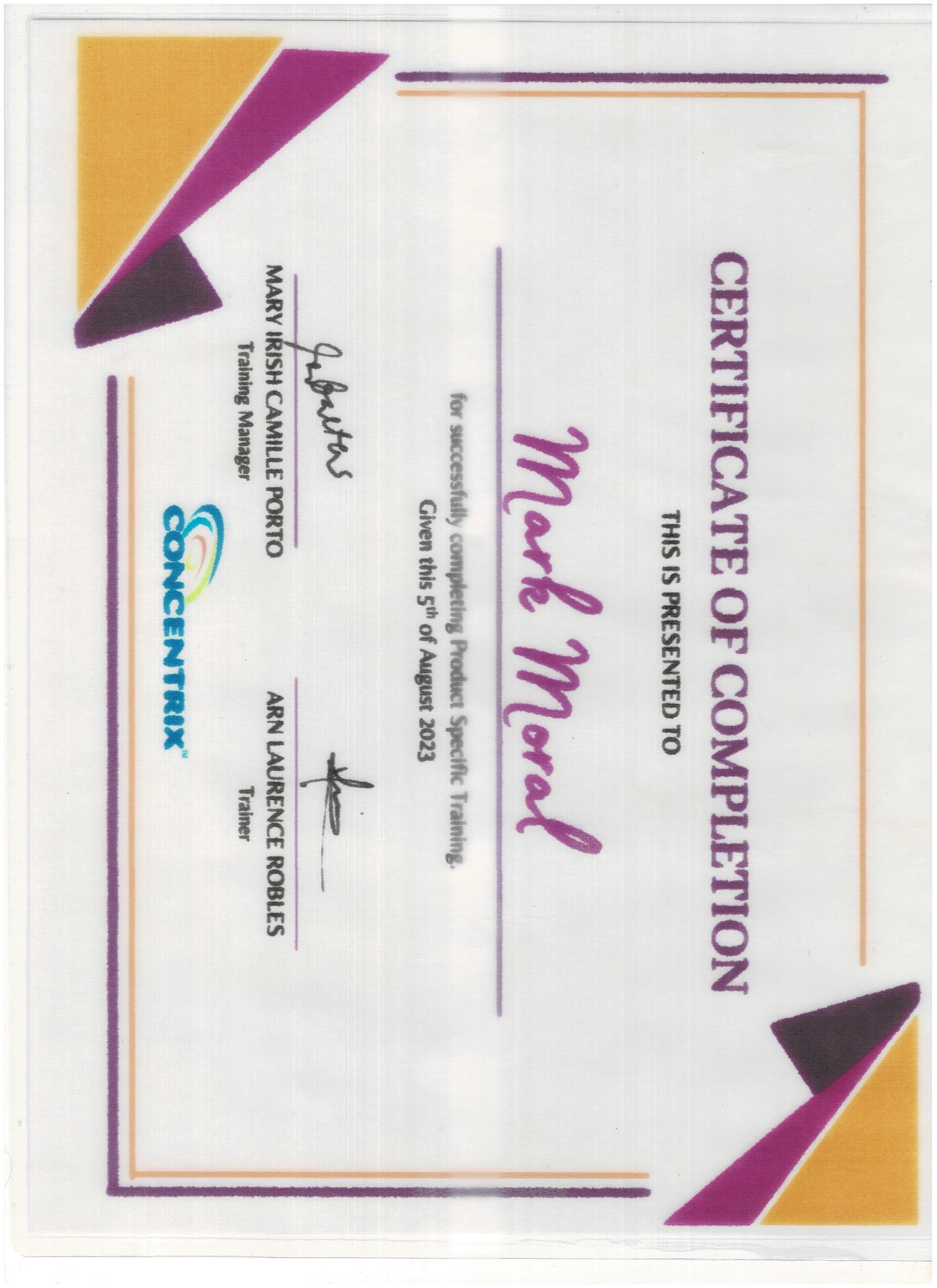 Product Specific Training