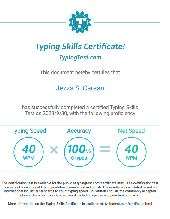 Typing Skills