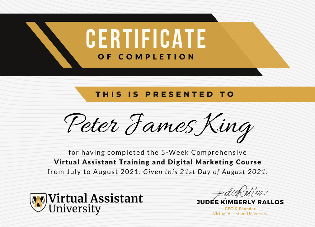 VIRTUAL ASSISTANT TRAINING AND DIGITAL MARKETING COURSE