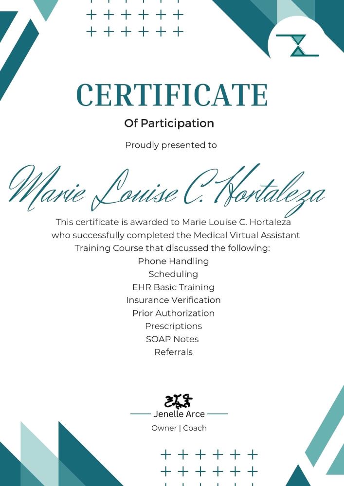 HVA Certificate