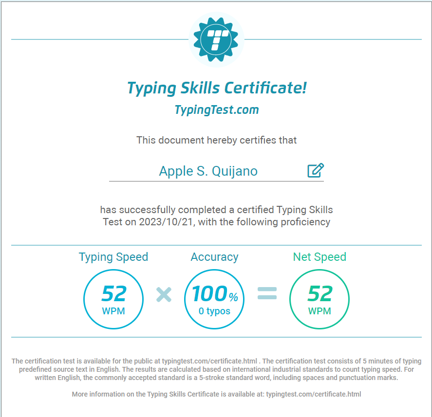 typing