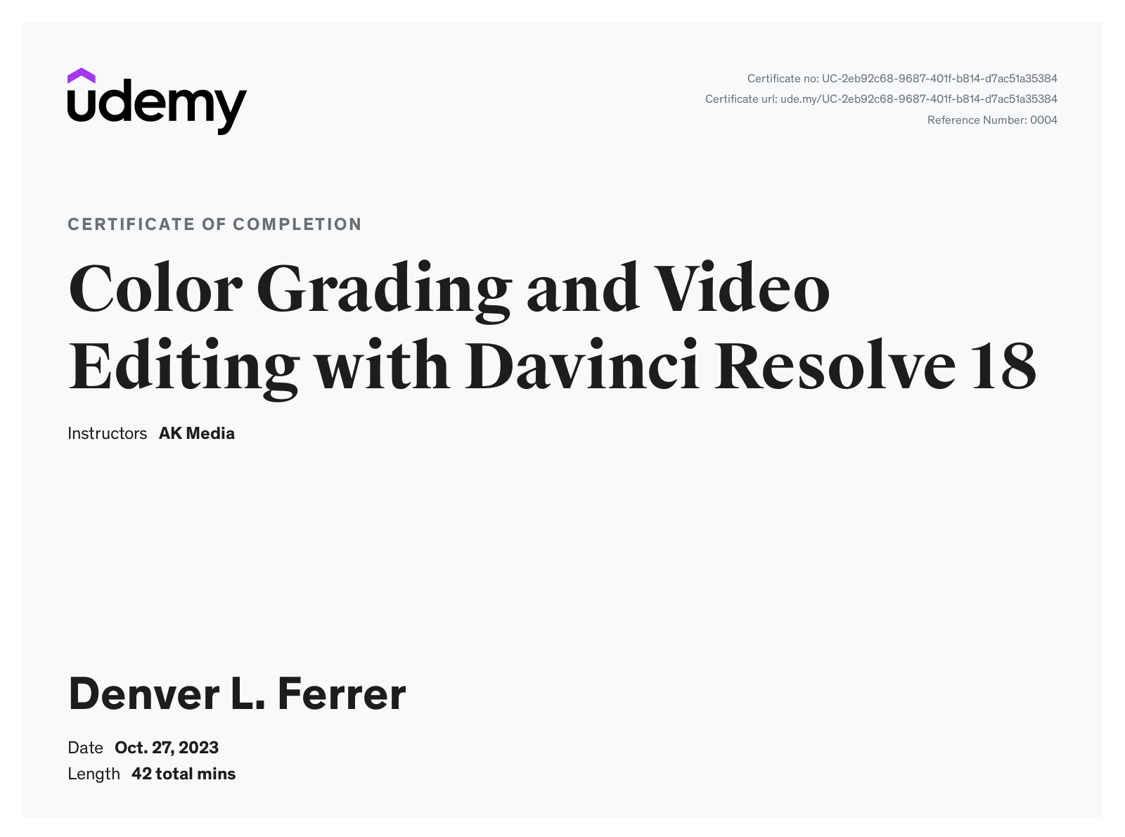 Color Grading and Video Editing