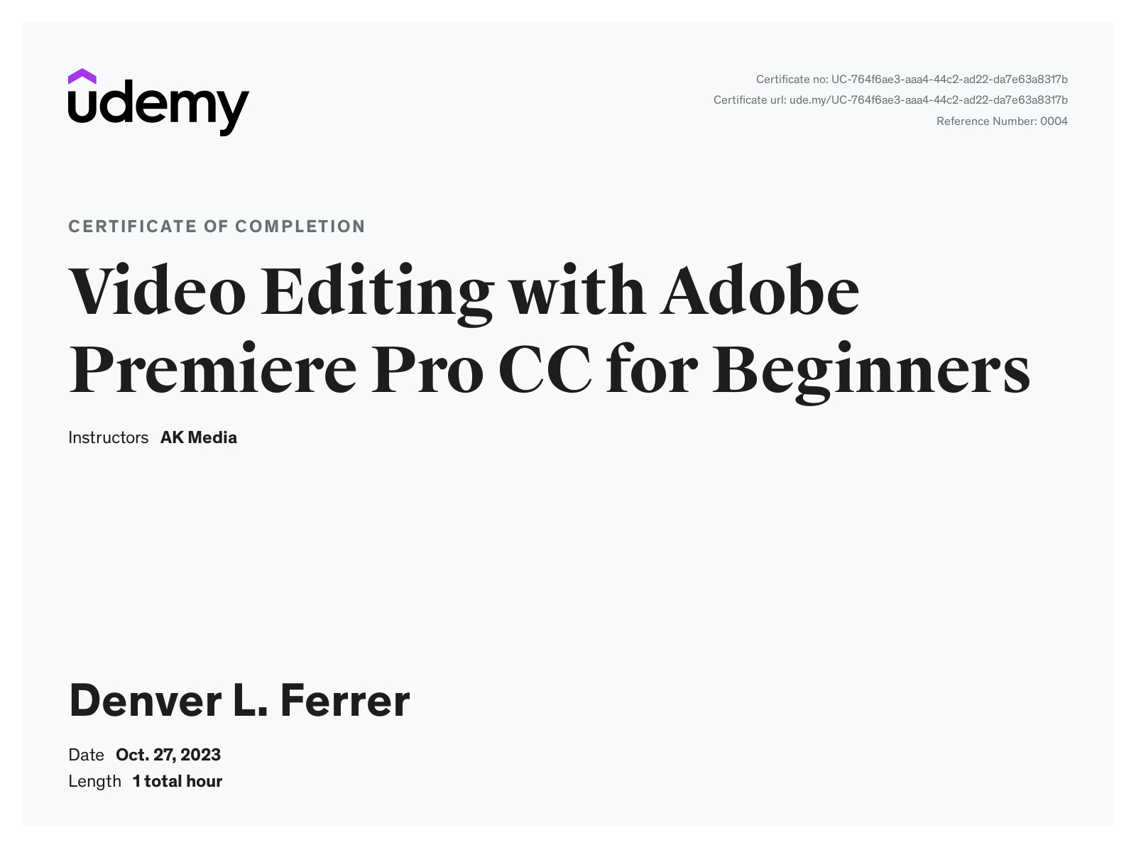 Video Editing with Adobe Premiere Pro CC