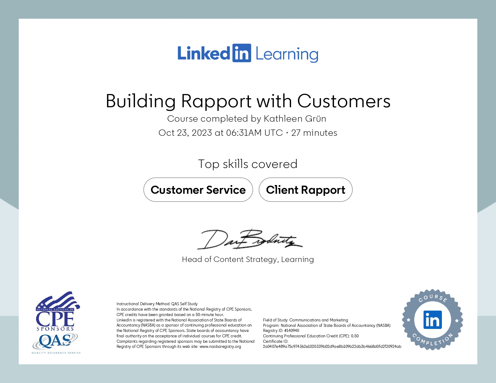 Building Rapport with Customers