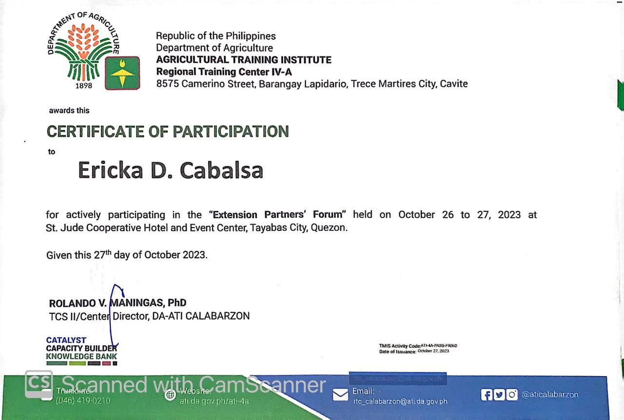 Learning Site for Agriculture