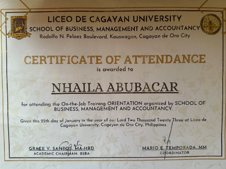 School - Certificate