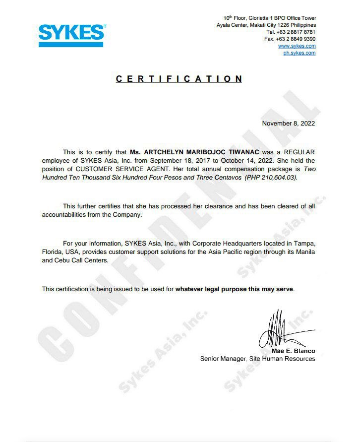 CUSTOMER SERVICE REPRESENTATIVE