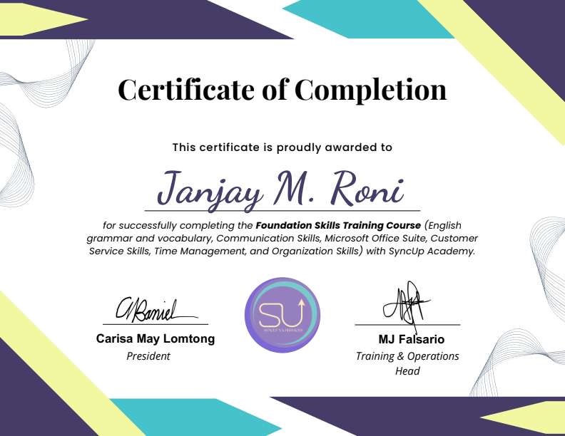 Foundation Skills Training