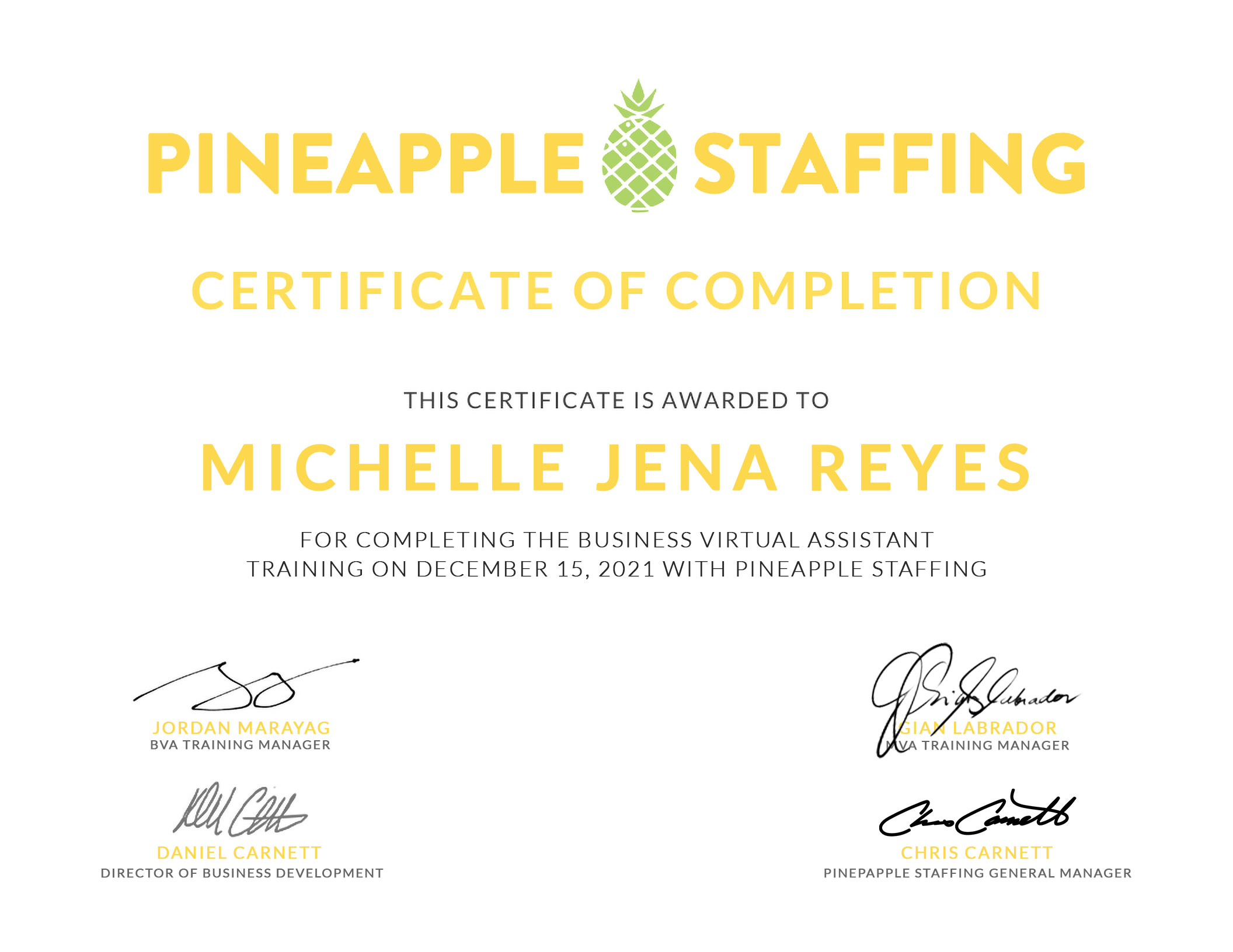 Business Virtual Assistant Training