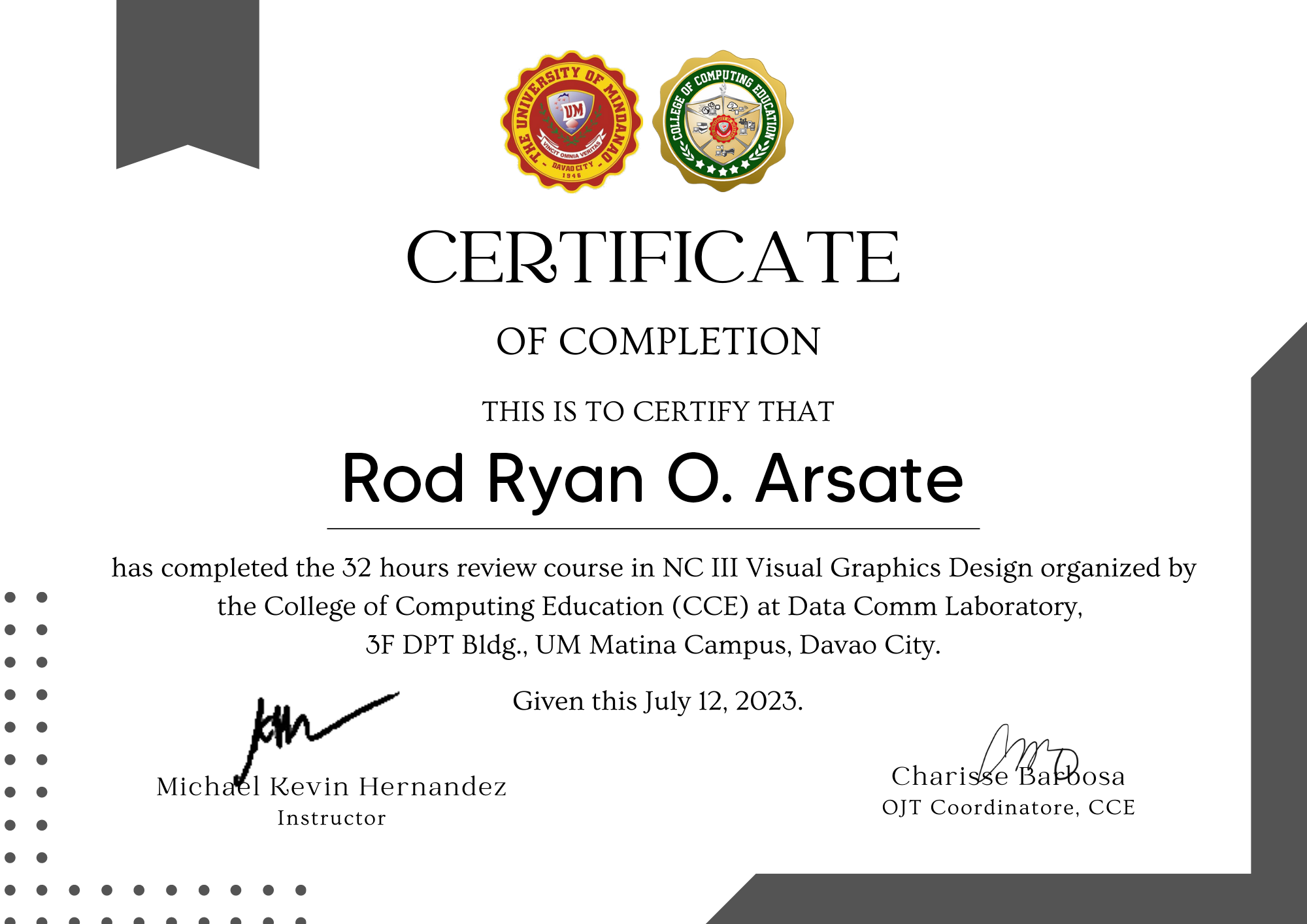 Visual Graphic Design NCIII