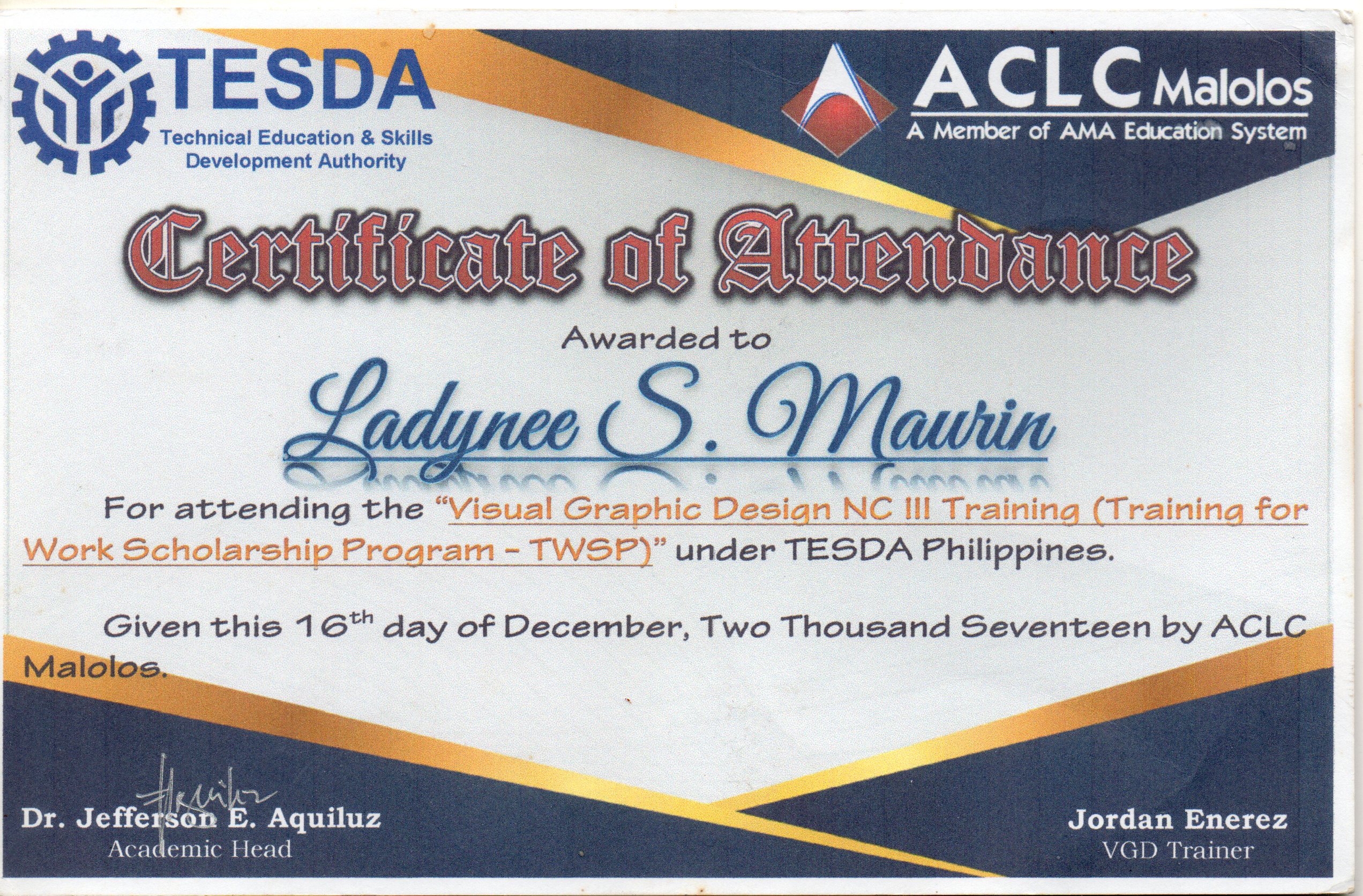 Visual Graphics Design NCIII