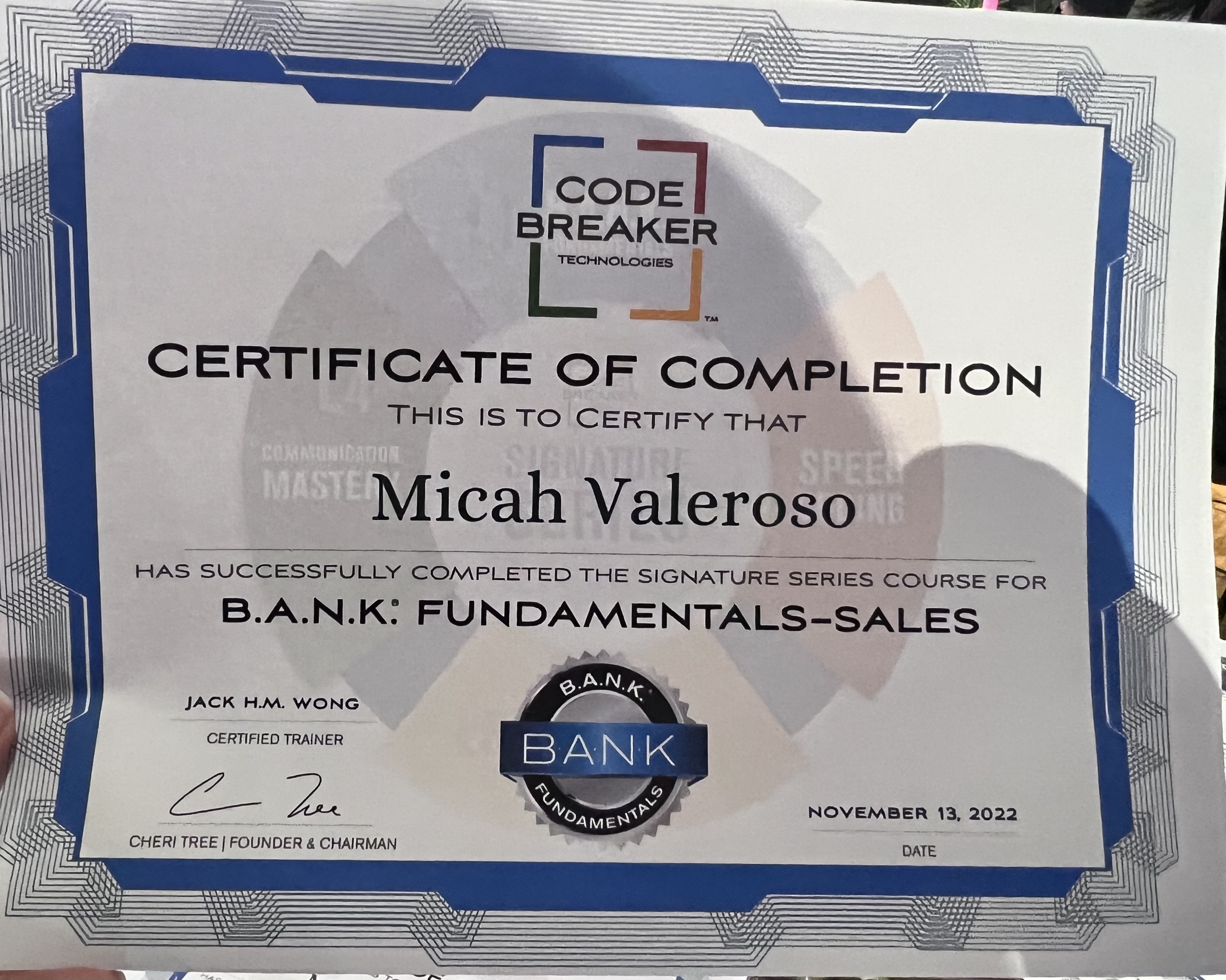 B.A.N.K Fundamentals-SALES