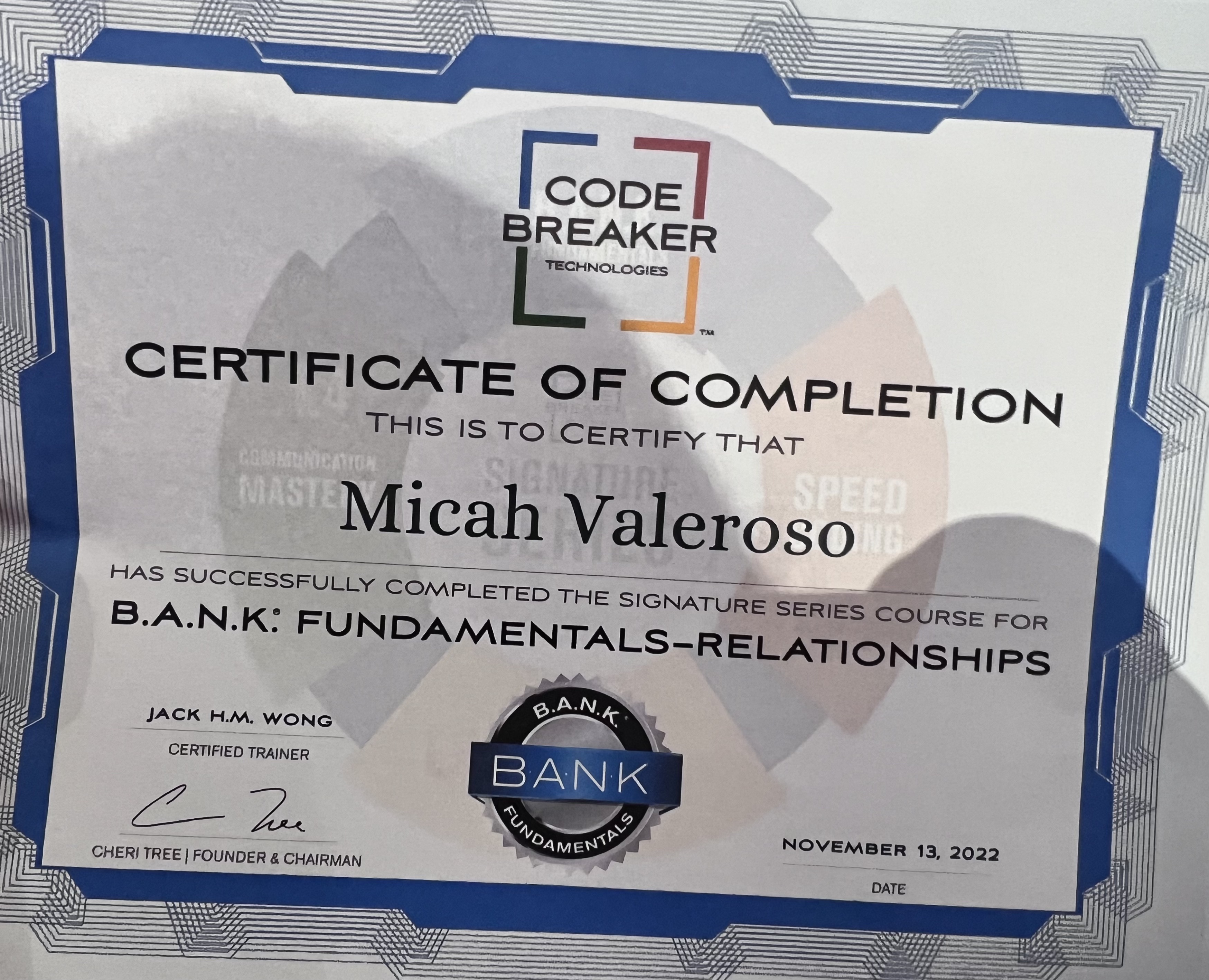 B.A.N.K Fundamentals-RELATIONSHIPS