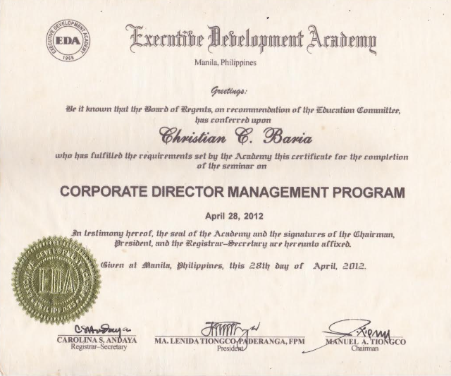 C2_Corp Director Cert