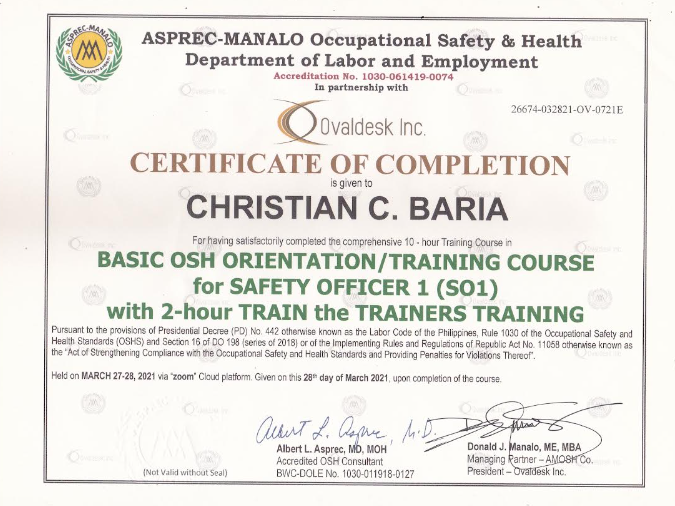 C3_BOSH SO1 Cert