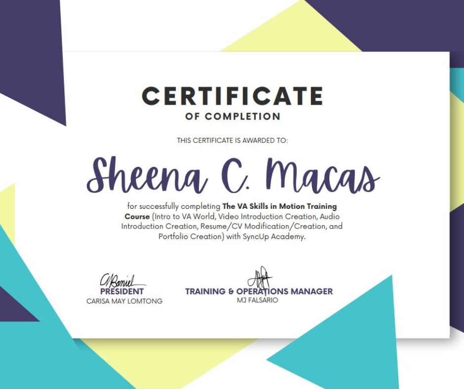 VA Skills in Motion Training Course