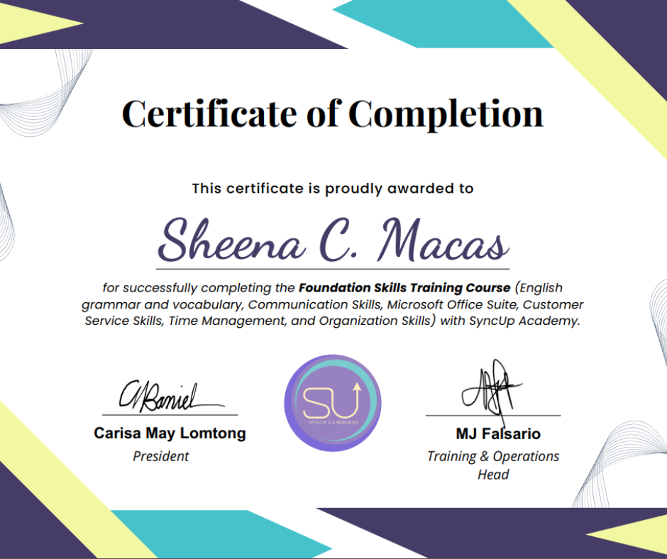 Foundation Skills Training Course