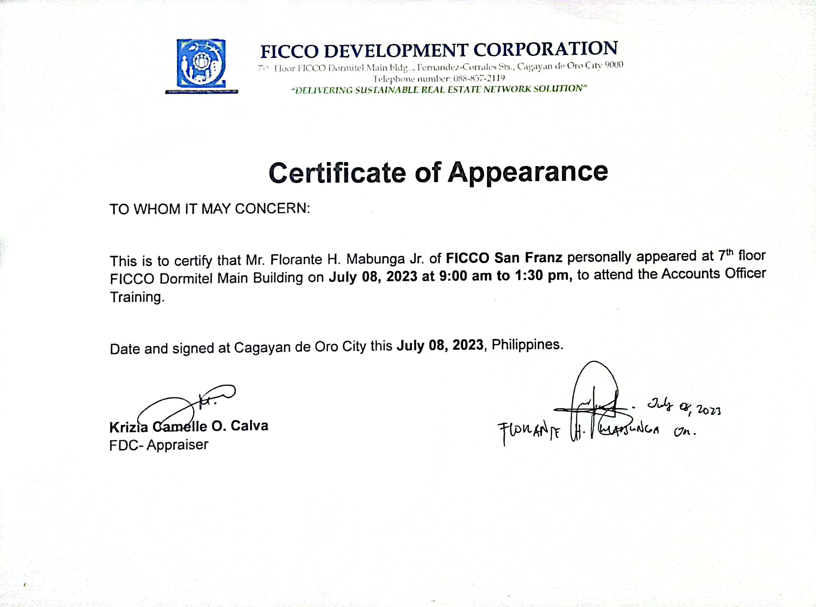 Account Officer Training