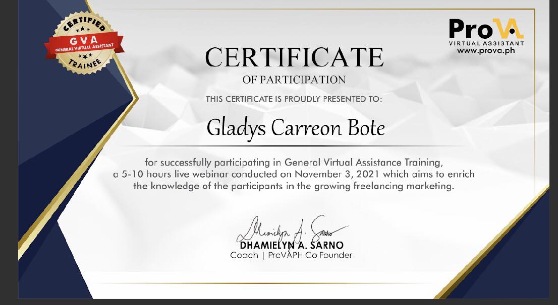 General Virtual Assistant Training