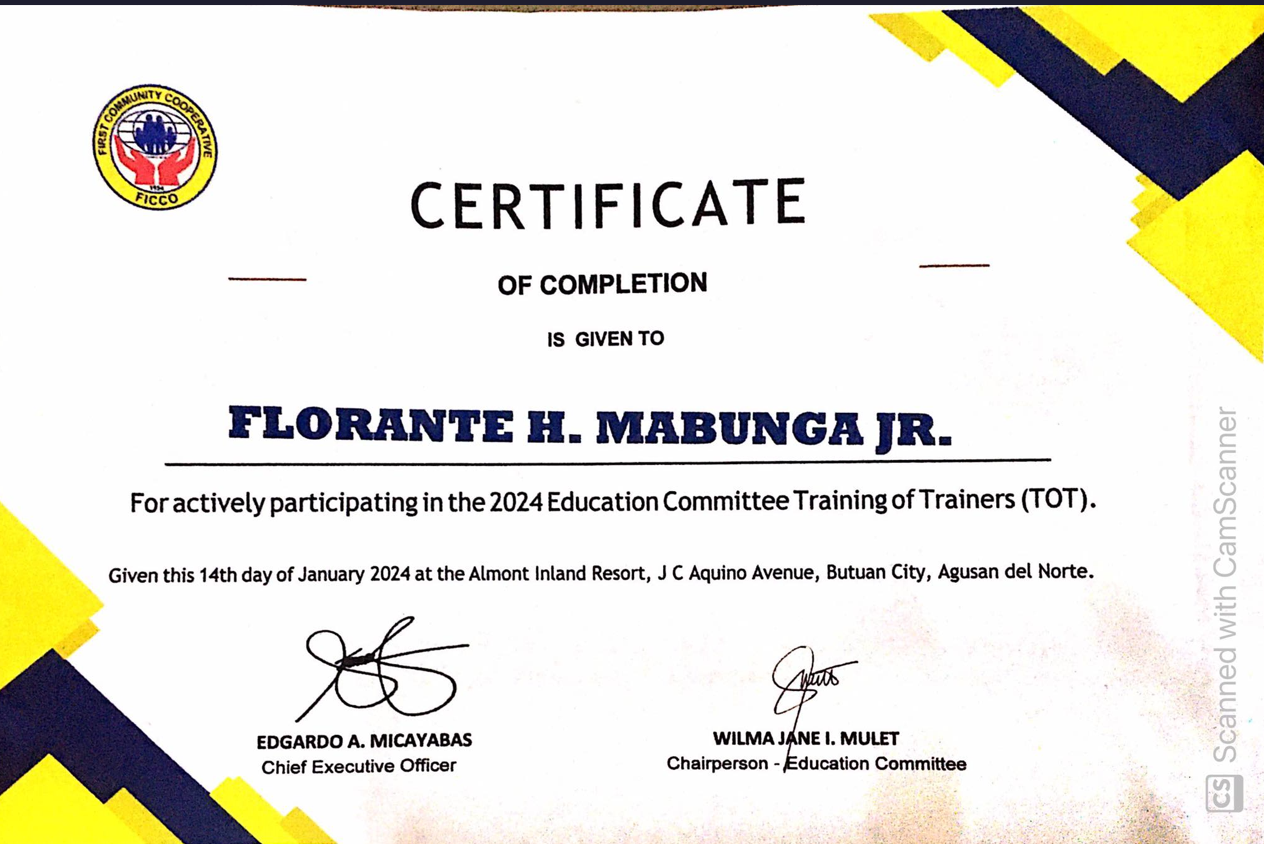 Education Committee Training of Trainers- January 14, 2024