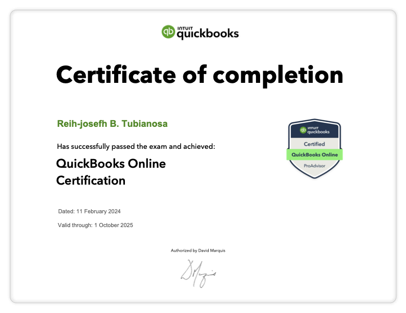 QuickBooks Online Certification