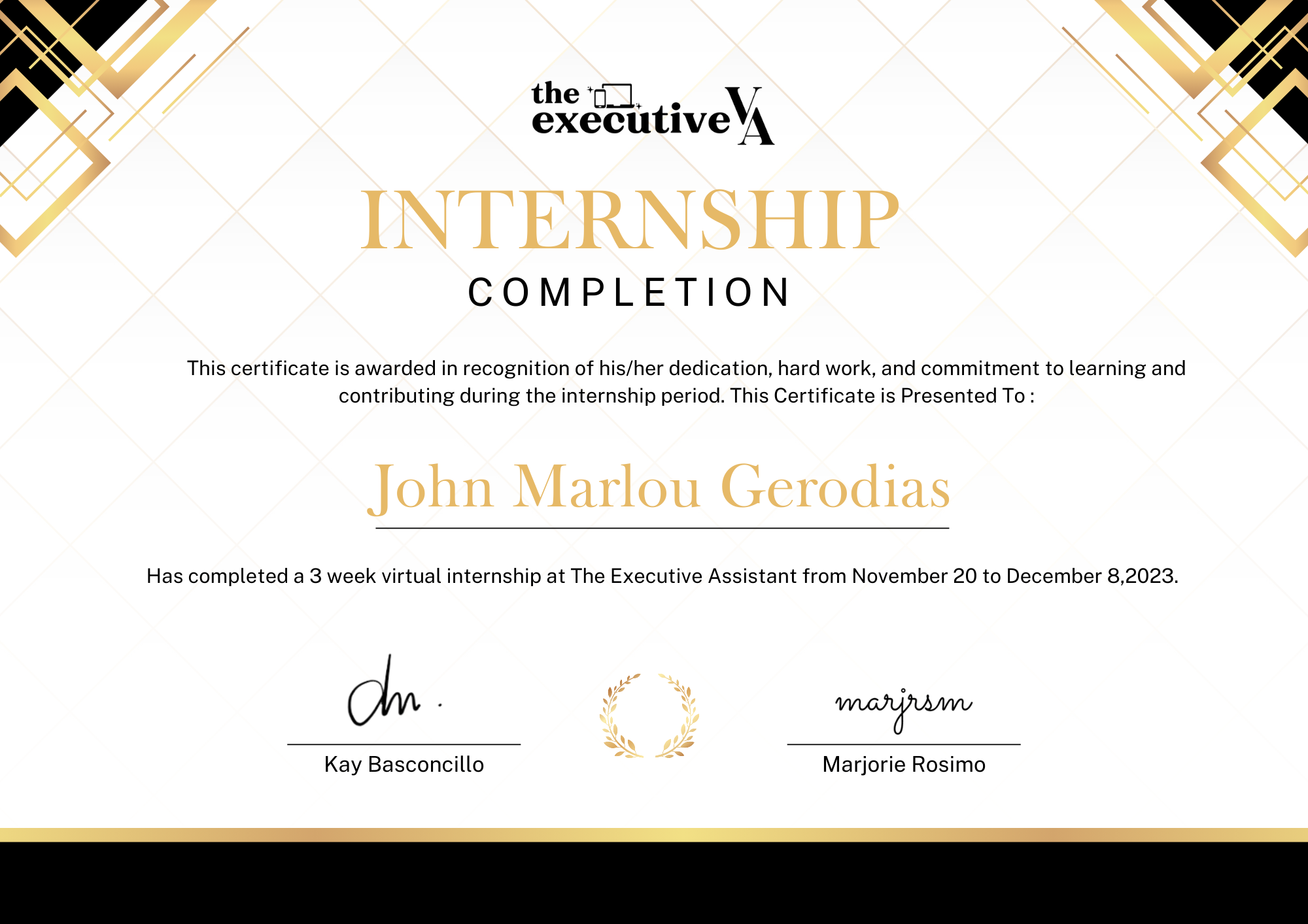 Executive Assistant Internship