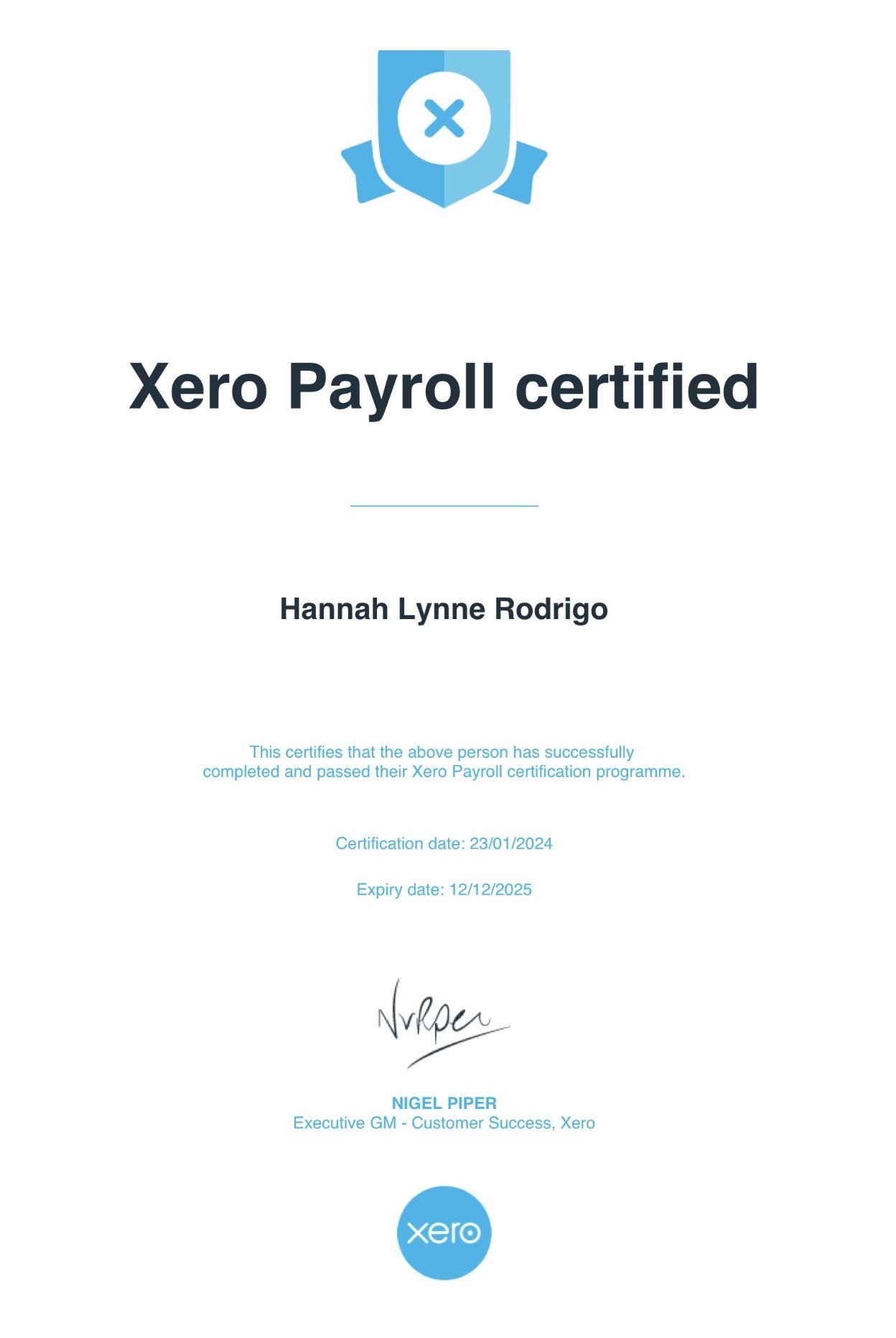 XERO Payroll
