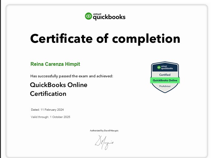 QuickBooks Online Certification