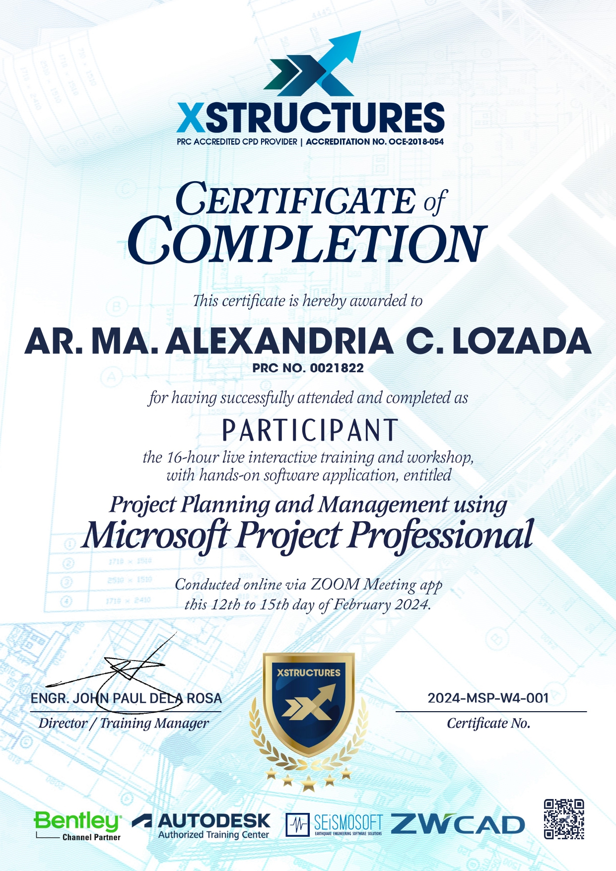 MS Project for Project Management