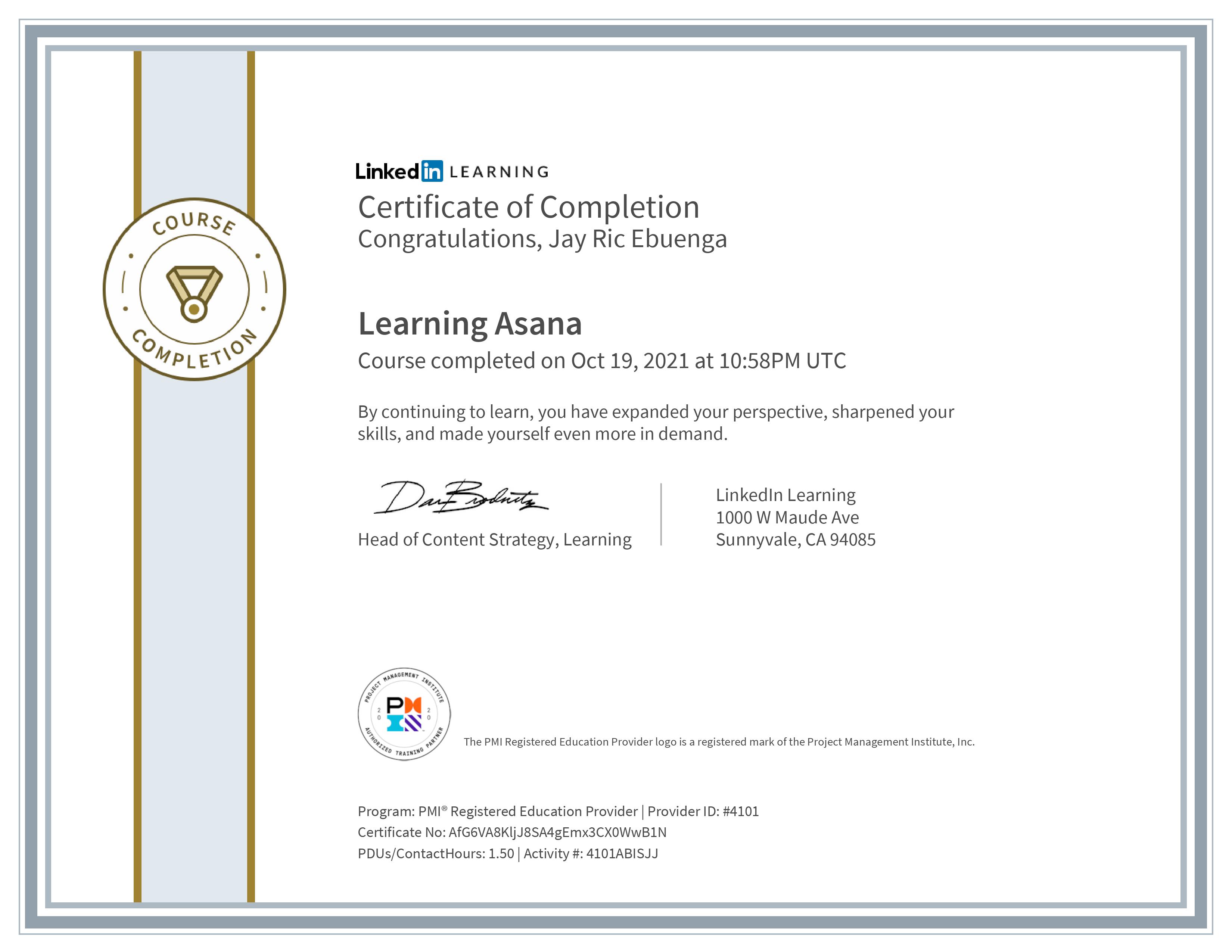 Learning Asana