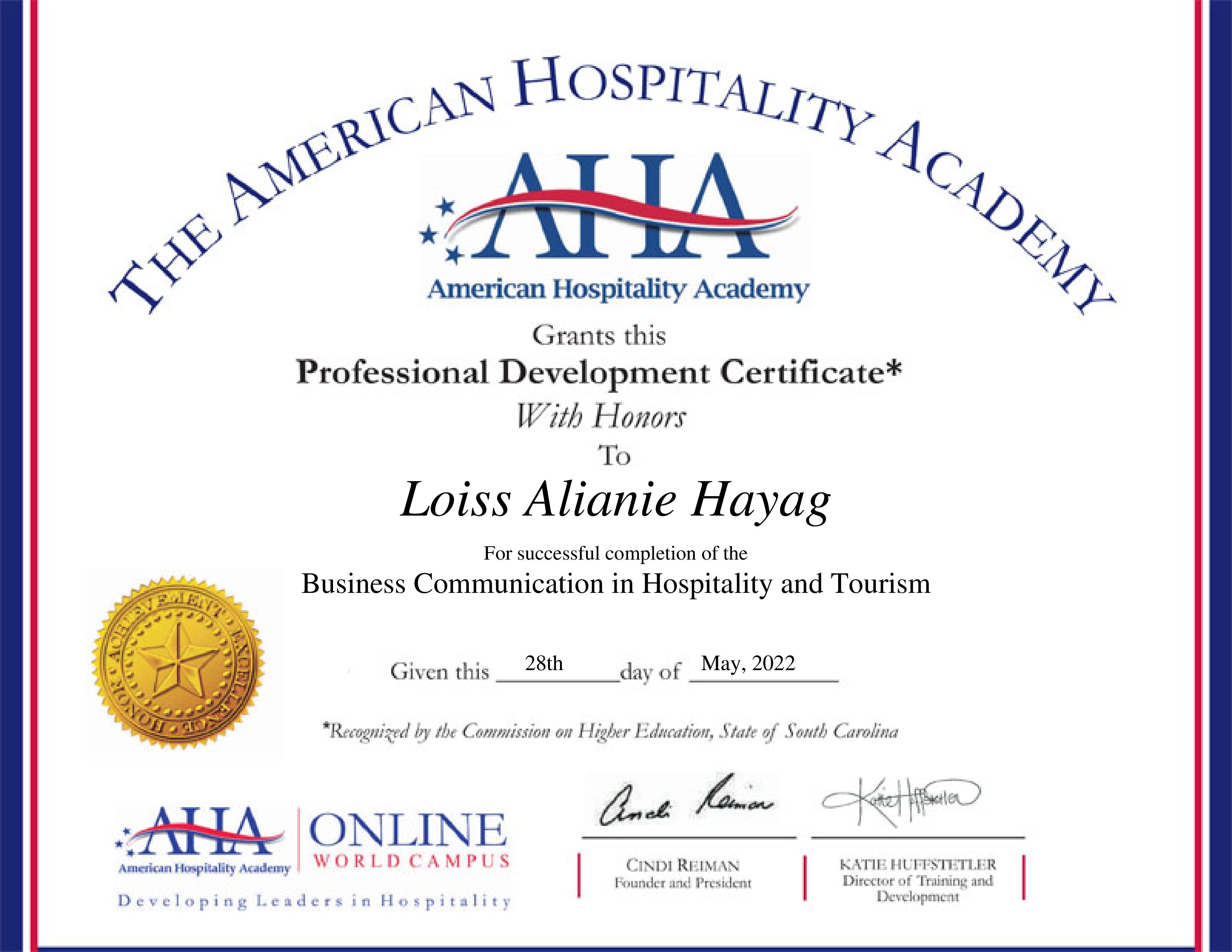 Business Communication in Hospitality and Tourism