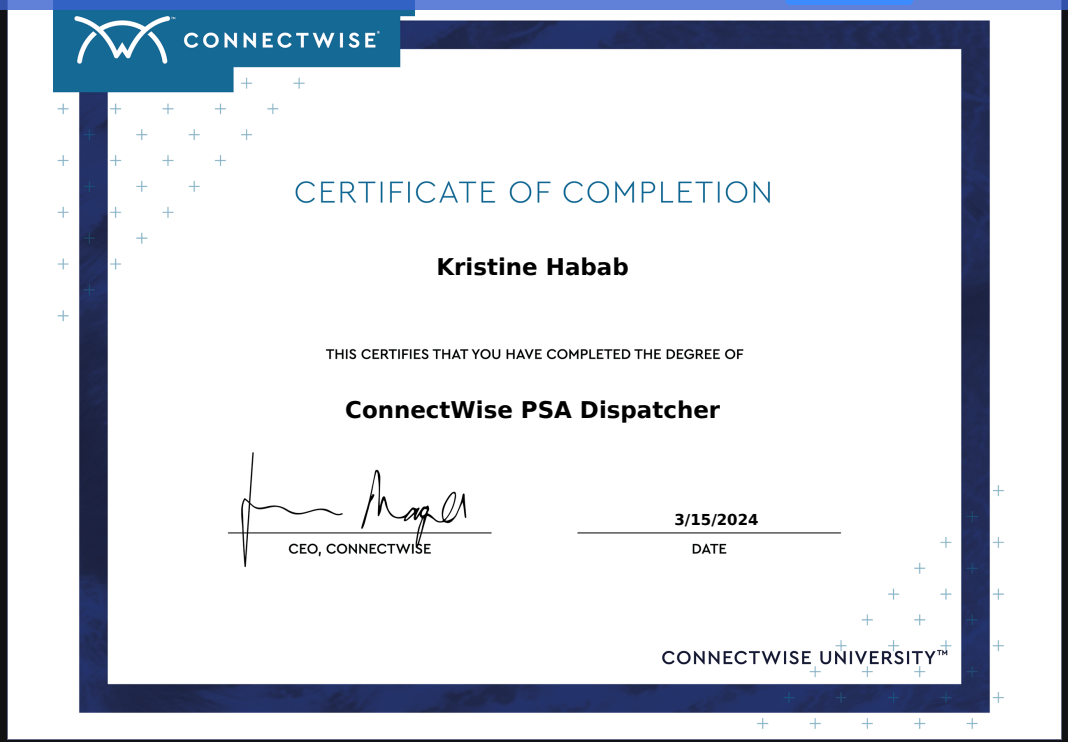 ConnectWise PSA Dispatcher