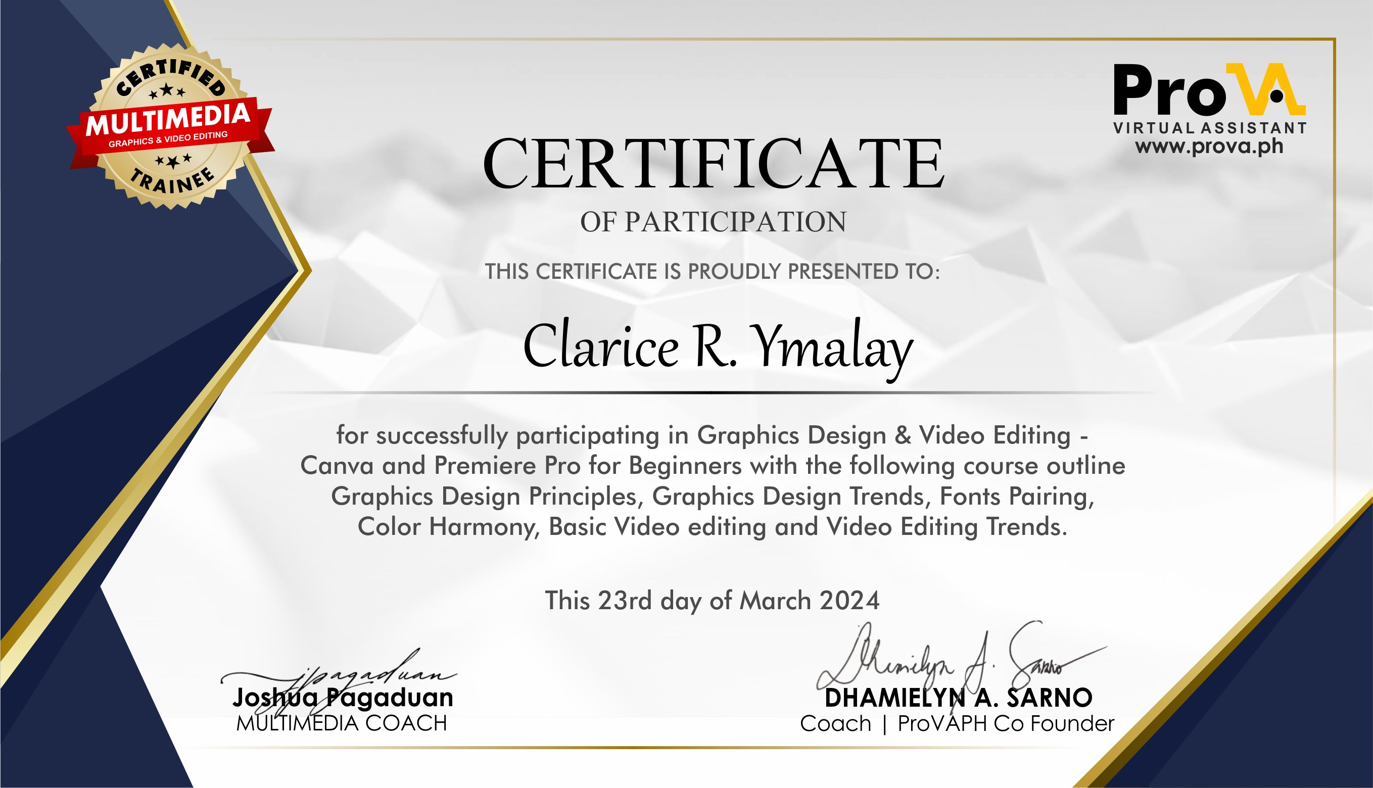 Graphics Design and Video Editing