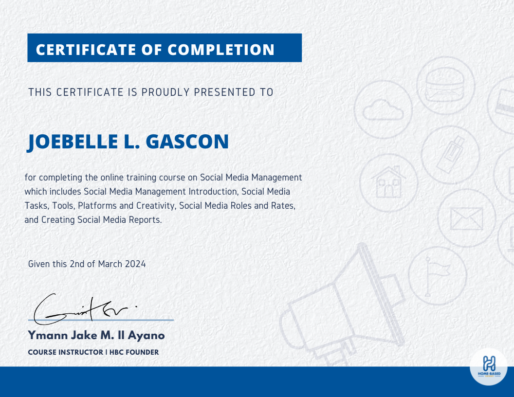 Social Media Management Course