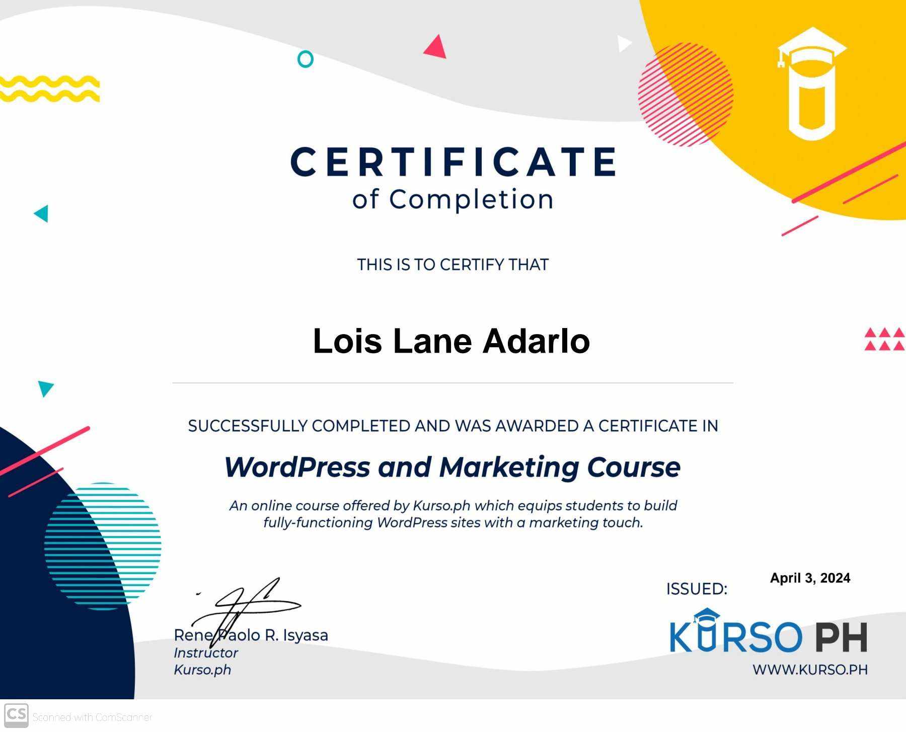 WORDPRESS AND MARKETING COURSE