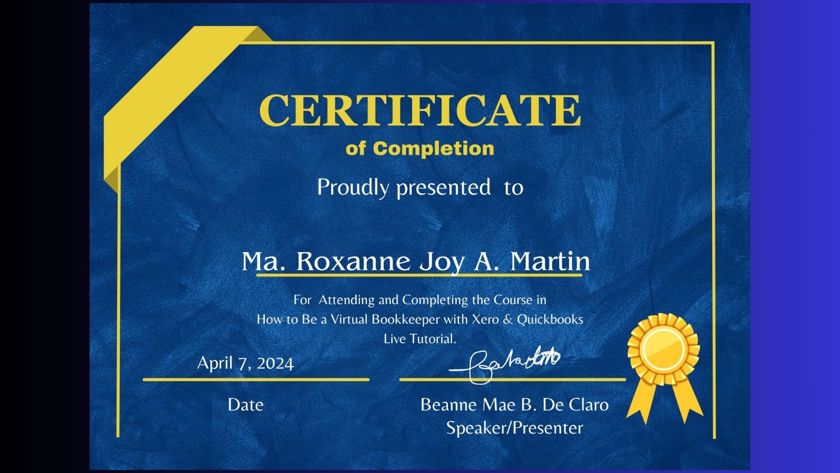 Bookkeeper Quickbooks & Xero