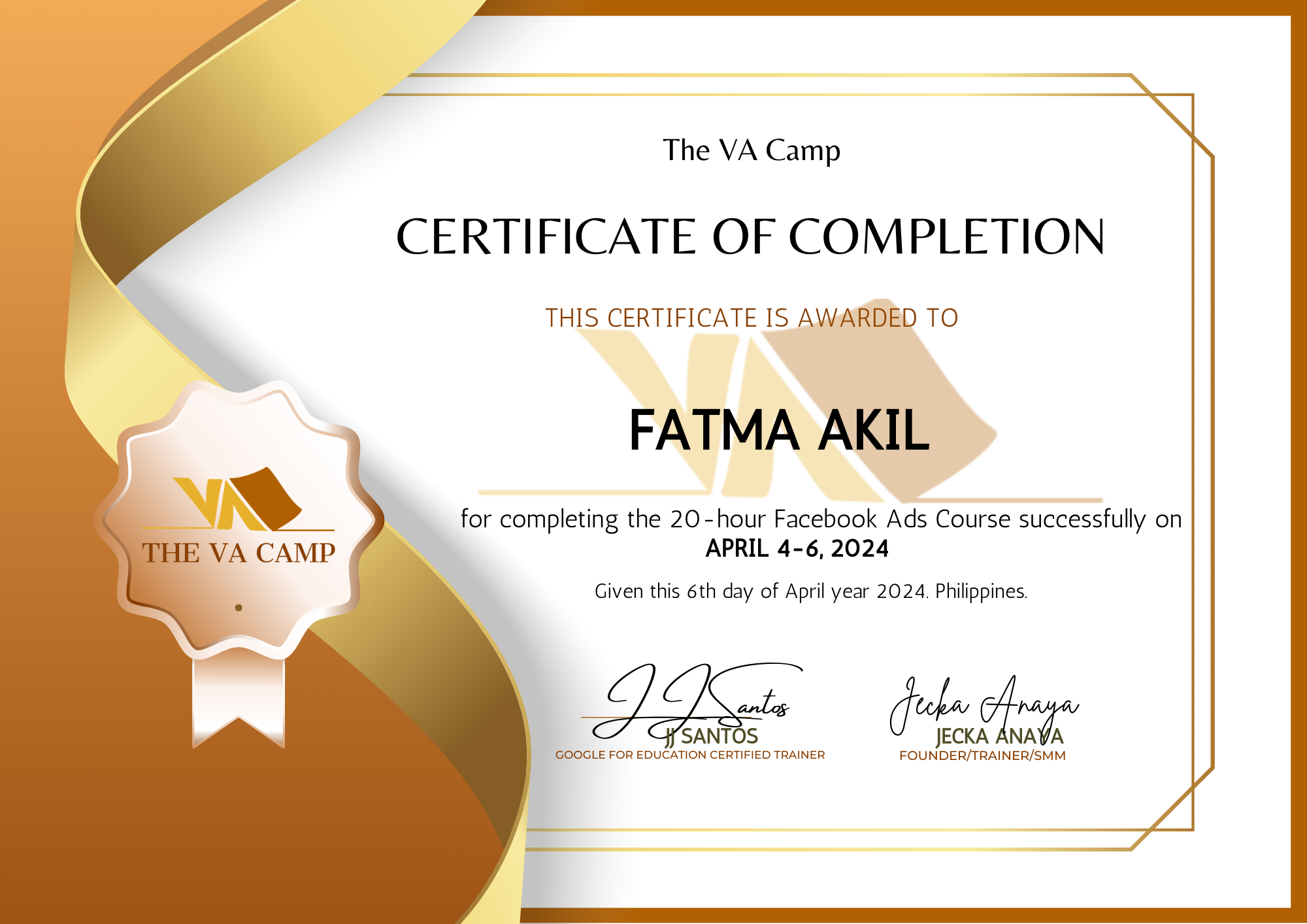 The VA Camp | Facebook Ads