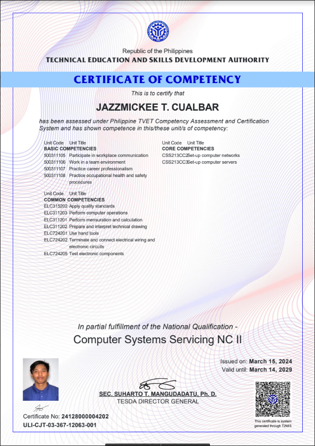 CSS  National Certification