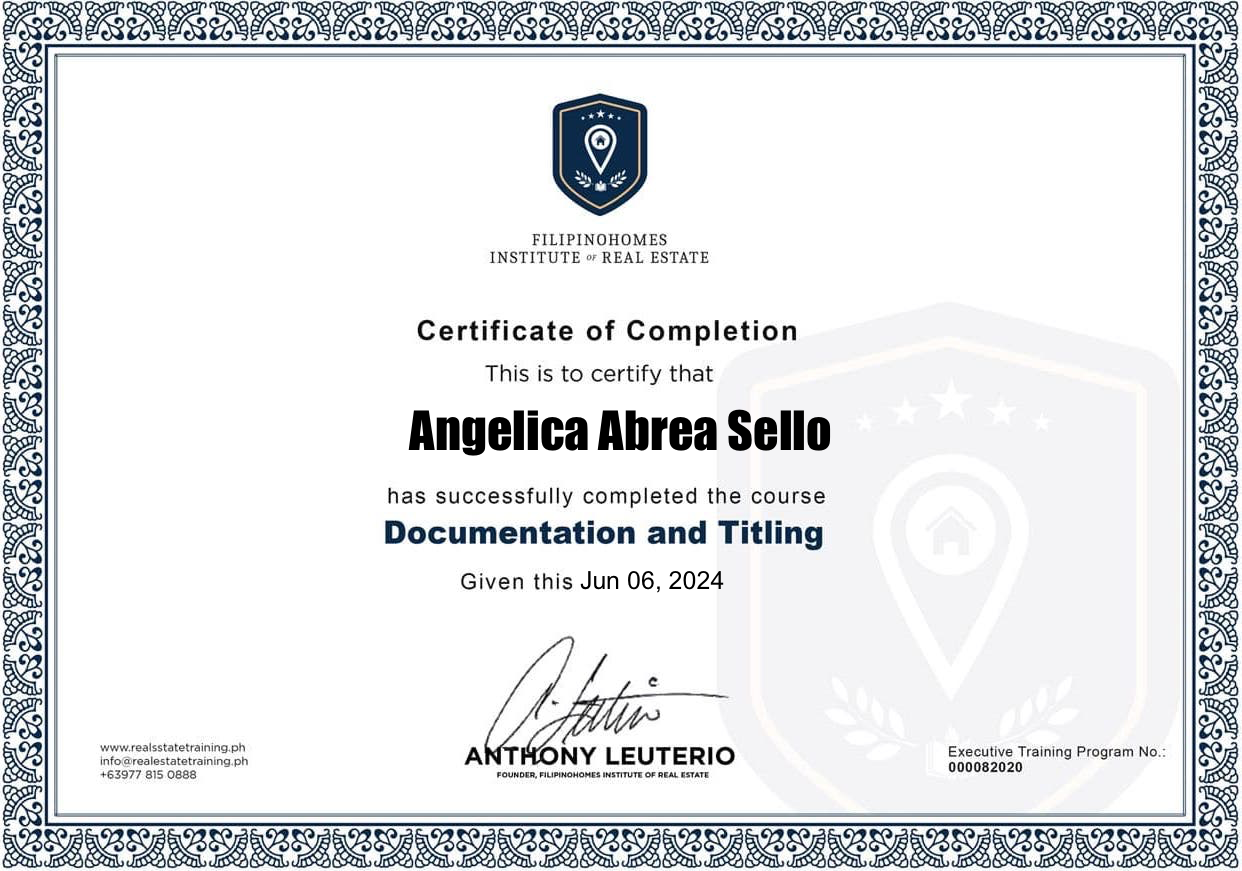 Documentation and Titling